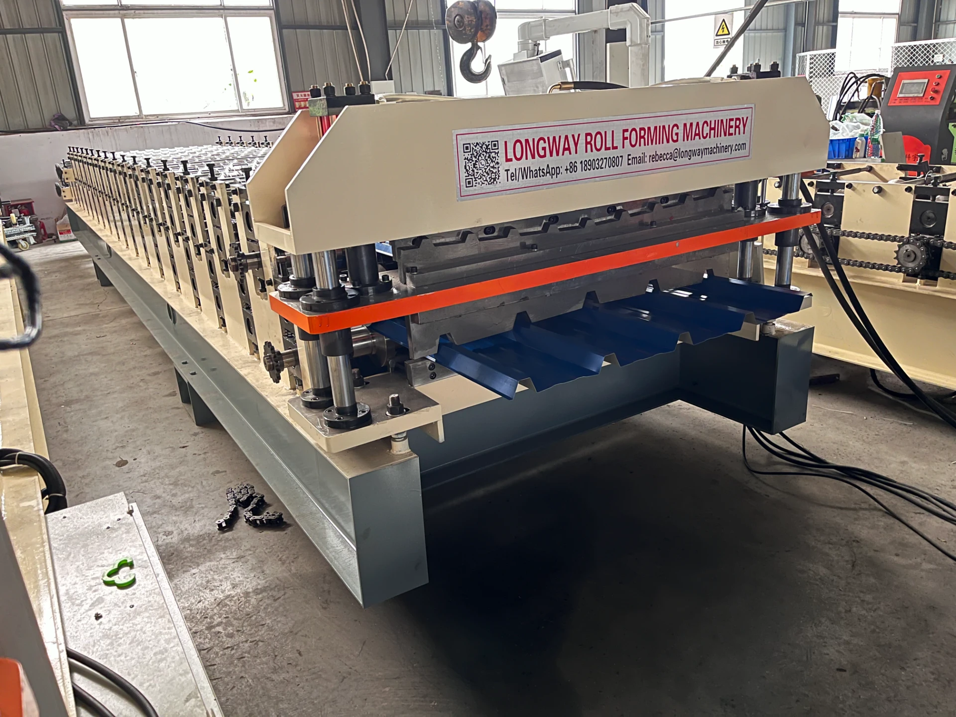 rolling shutter slat roll forming machine