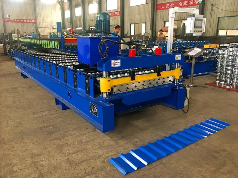 Chile PV8 Roof Panel forming machine pt825 panel