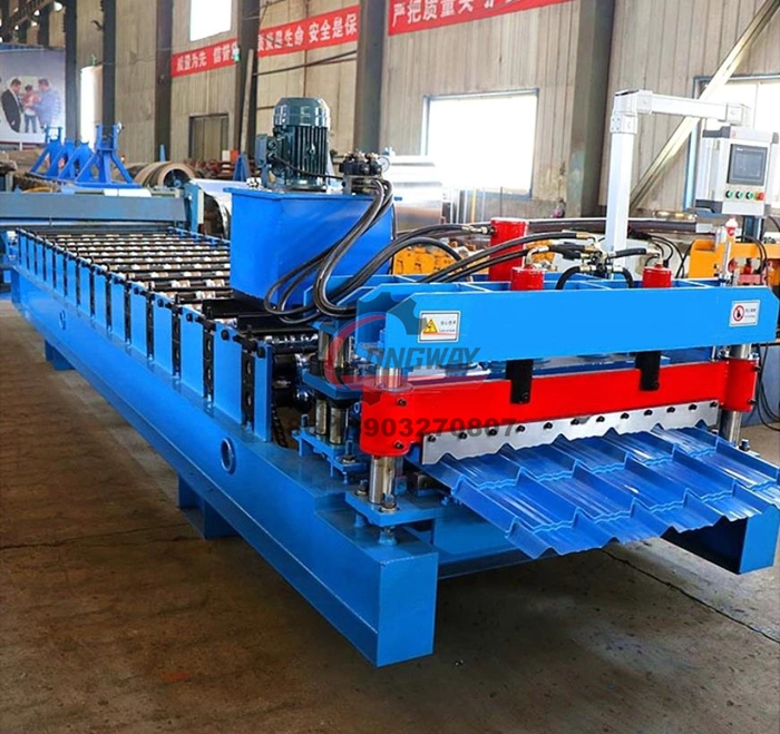 Q Tile Metal Roofing Step Tile Forming Machine