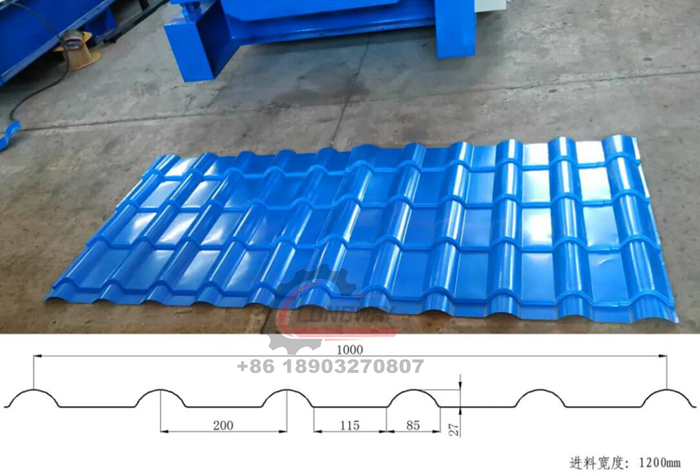 glazed sheet roll forming machine company