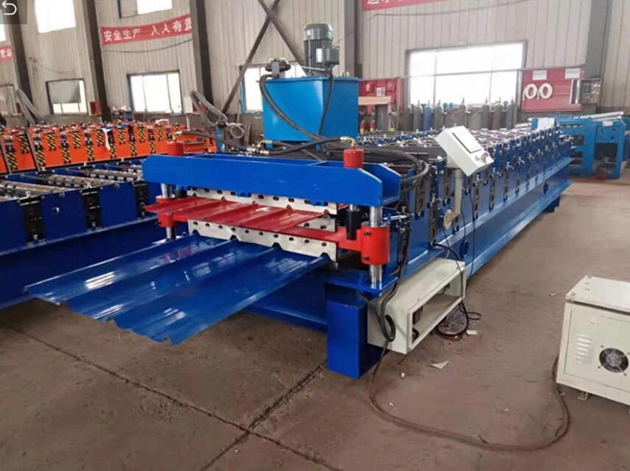 custom glazed roof tile roll forming machine