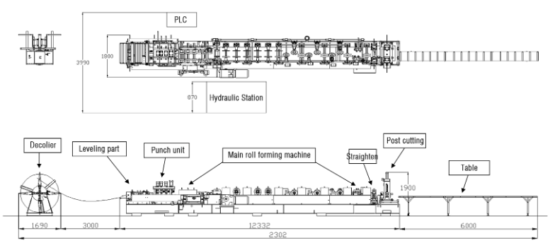 cheap b decking roll forming machine